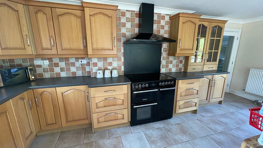 An old kitchen before renovation