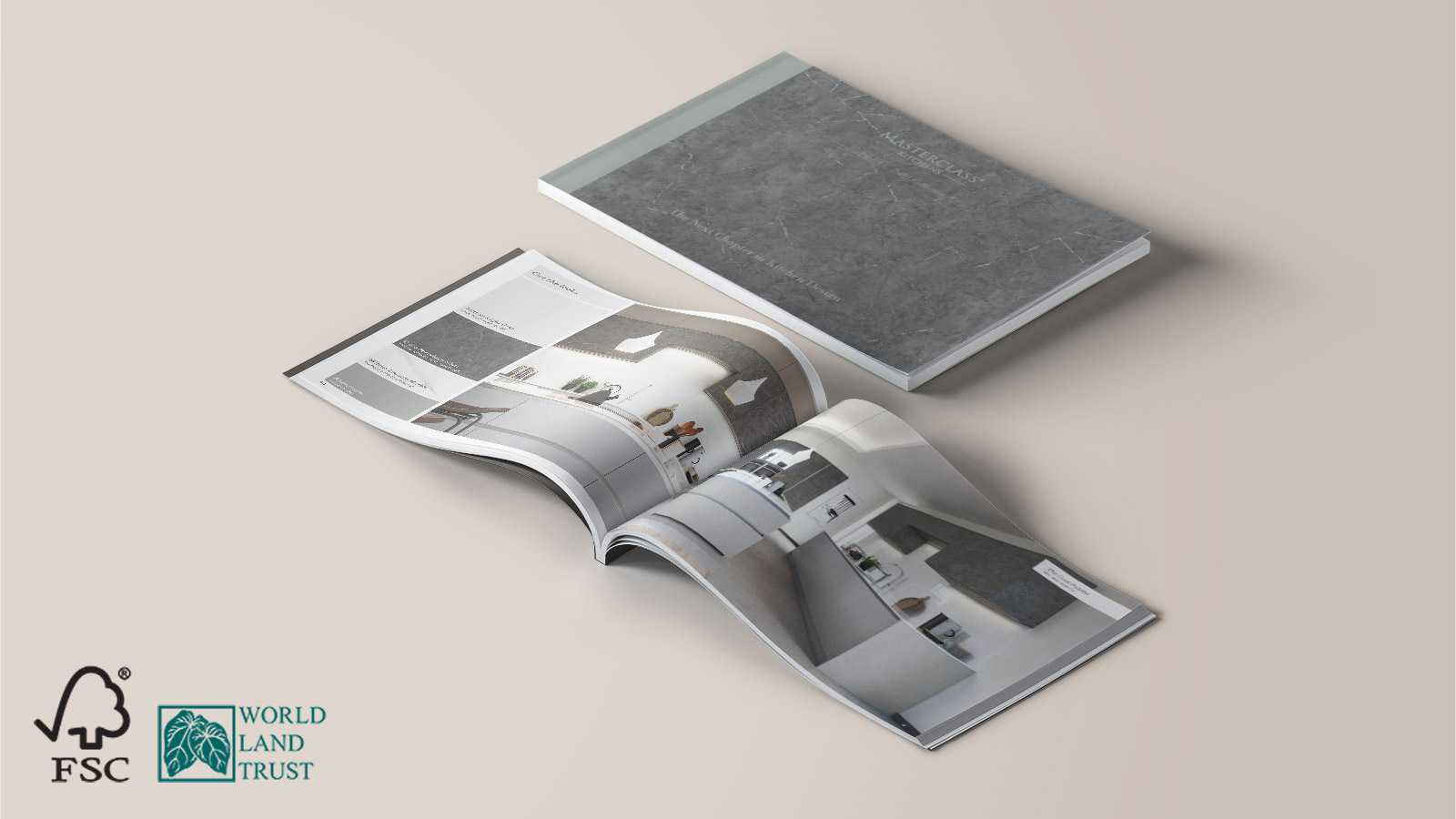 A Masterclass Kitchens print brochure