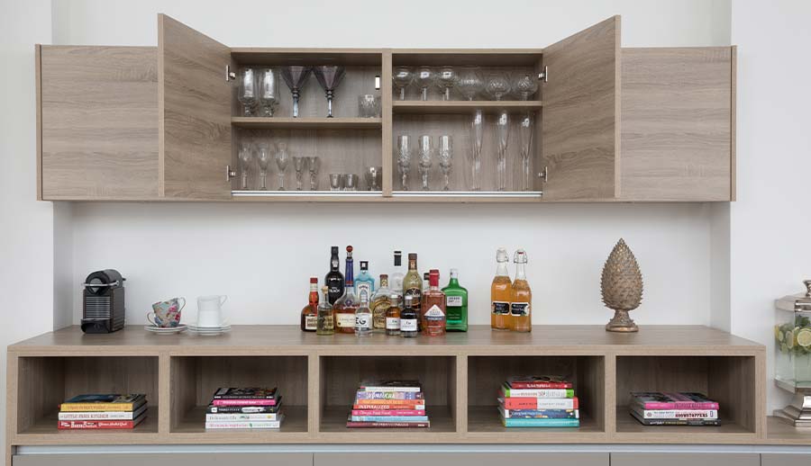 Beautiful modern kitchen storage