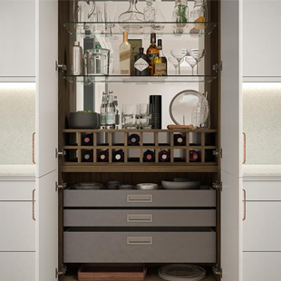 Unique modern kitchen drinks cabinet